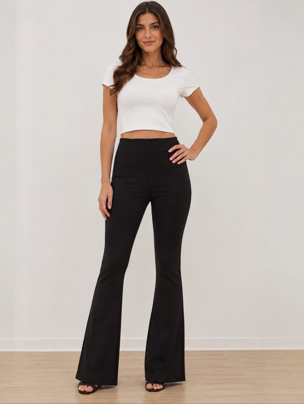❤️ CABI HIGH RISE PONTE KNIT FLARE TROUSERS / PANTS, 10 (30)
